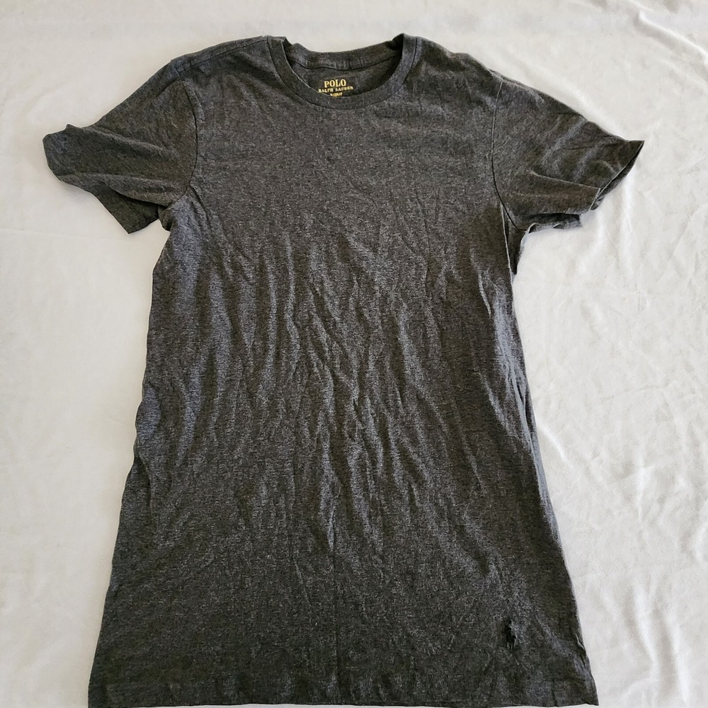 Polo‎ Ralph Lauren Classic Fit Gray Cotton T-Shirt Men's S